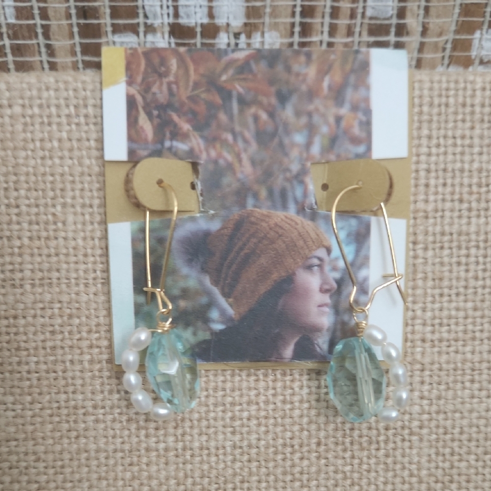 NWT Handmade Gemstone Earrings